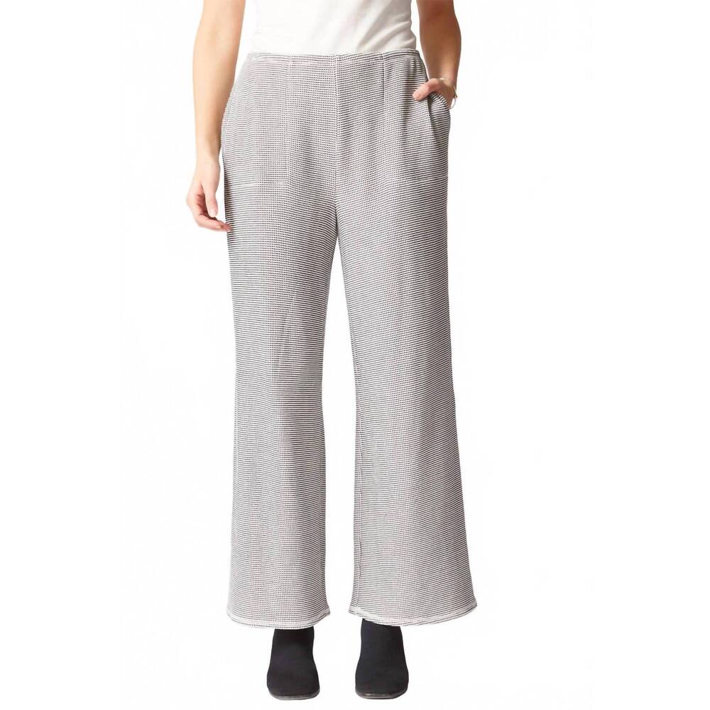 NEW HABITAT opposites attract easy flood pants in winter white
